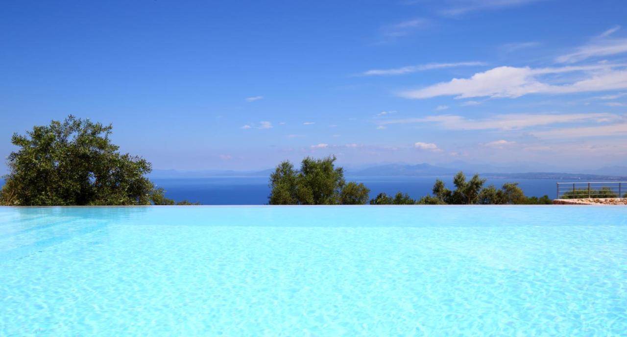 Tsakmakis Villas Luxury- Panoramic Sea View - Lefkada Tsoukaládhes エクステリア 写真