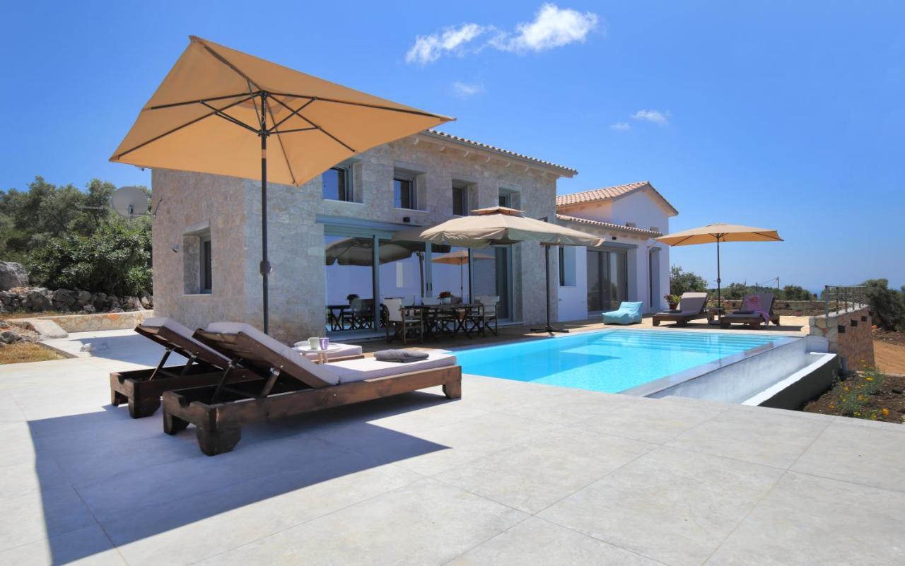 Tsakmakis Villas Luxury- Panoramic Sea View - Lefkada Tsoukaládhes エクステリア 写真