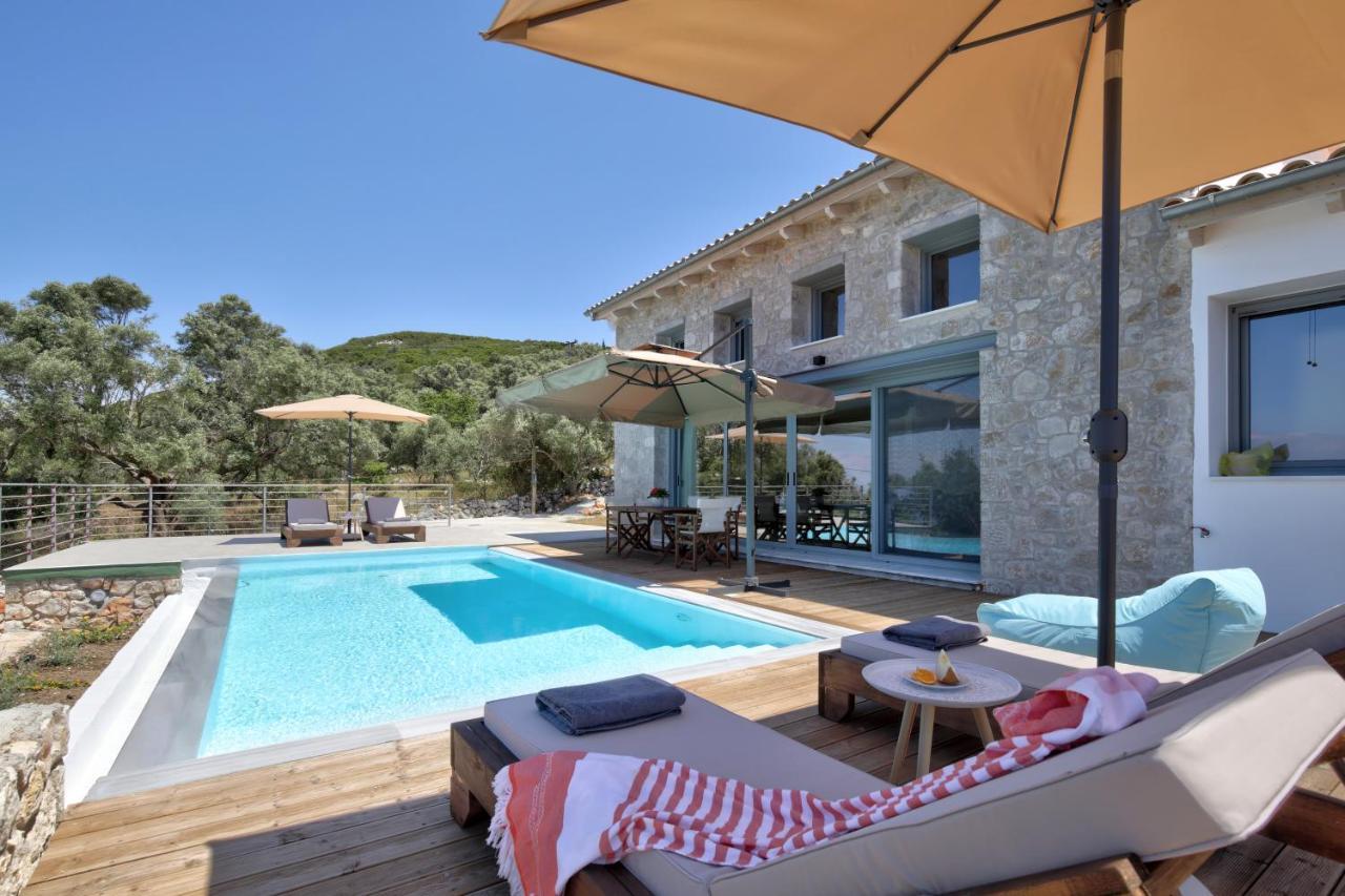 Tsakmakis Villas Luxury- Panoramic Sea View - Lefkada Tsoukaládhes エクステリア 写真