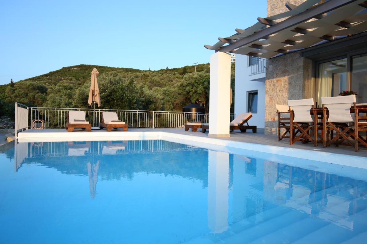 Tsakmakis Villas Luxury- Panoramic Sea View - Lefkada Tsoukaládhes エクステリア 写真