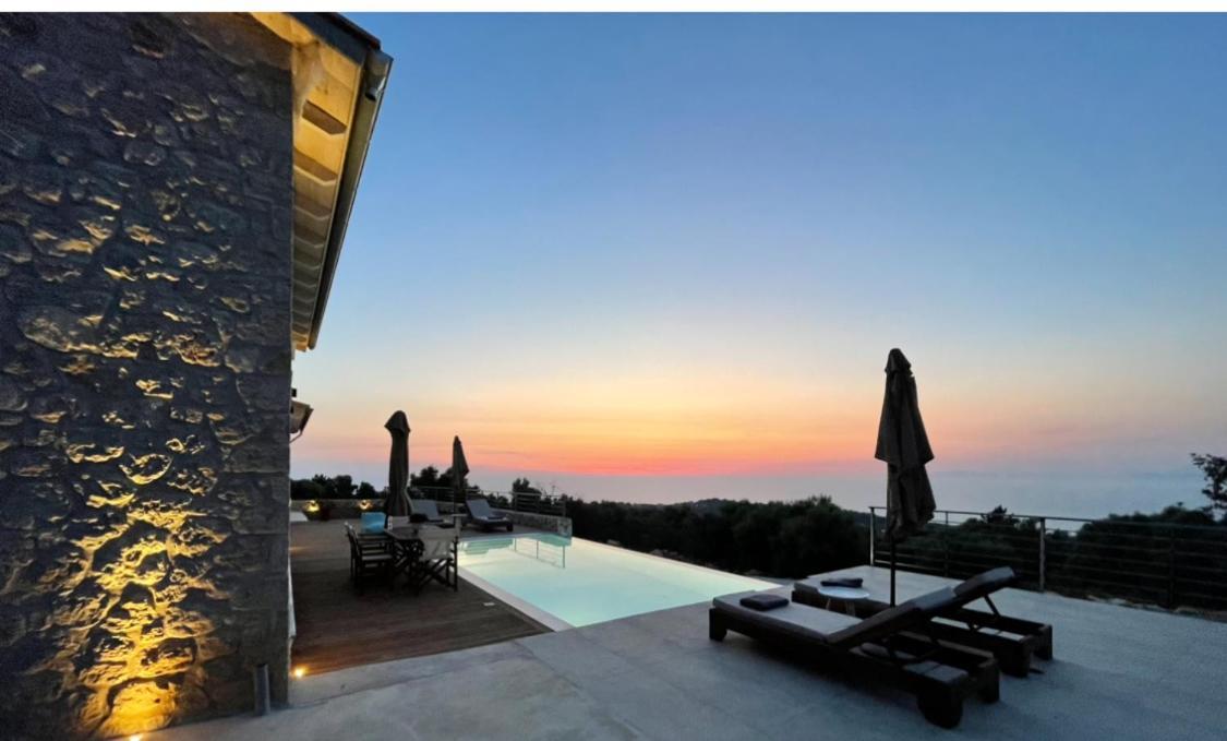 Tsakmakis Villas Luxury- Panoramic Sea View - Lefkada Tsoukaládhes エクステリア 写真