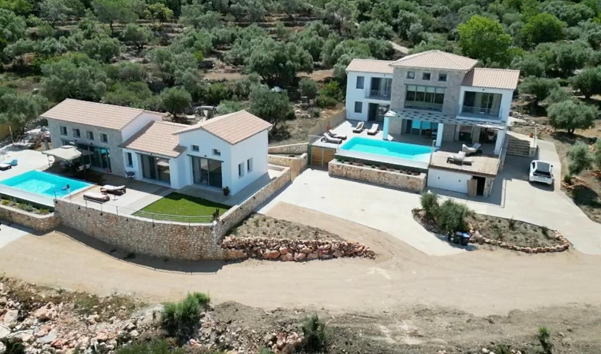 Tsakmakis Villas Luxury- Panoramic Sea View - Lefkada Tsoukaládhes エクステリア 写真