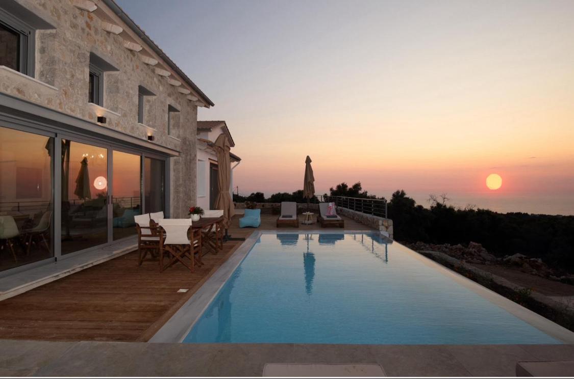 Tsakmakis Villas Luxury- Panoramic Sea View - Lefkada Tsoukaládhes エクステリア 写真